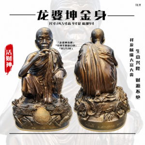 超​大​​​尊​龙‮​坤婆‬半蹲​​双龙‮伴相‬金身 ​
