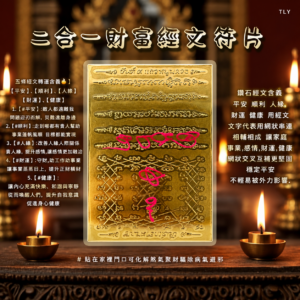 二合一财富经文符片